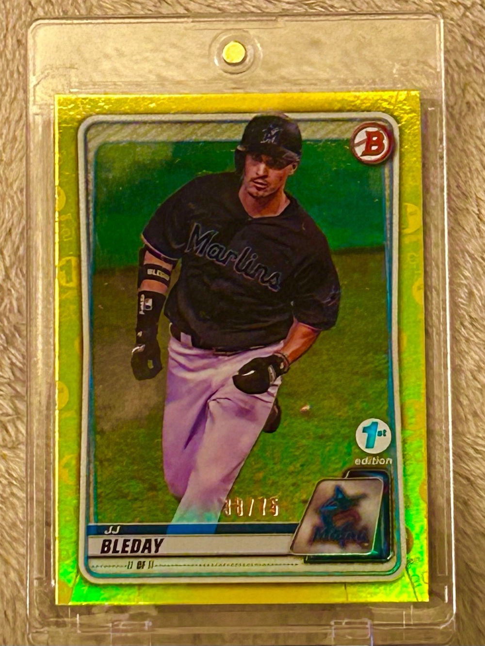JJ Bleday 2020 Bowman 1st edition Bowman-Gold Holo 38/75